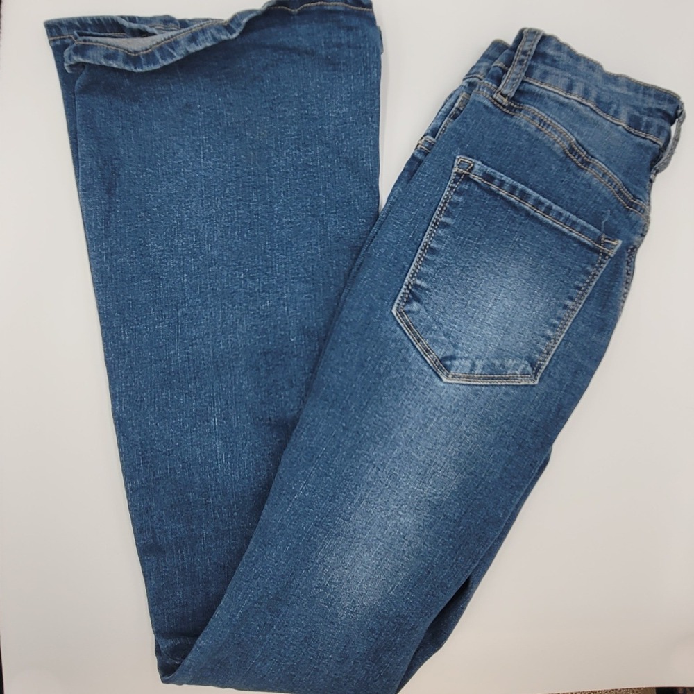 70s Style Hippie High Rise Flare Bell Bottom Jeans Size 4 Retro Indie Festival